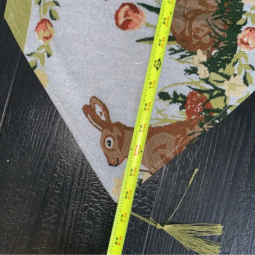 Easter Bunny‎ Bunnies Floral Tapestry Table Runner New